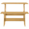 vidaXL Dining Table with Bench REINE Honey Brown Solid Wood Pine