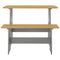 vidaXL Dining Table with Bench REINE Honey Brown&Grey Solid Wood Pine