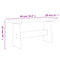 vidaXL Dining Table with Bench REINE Honey Brown&Grey Solid Wood Pine