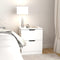 vidaXL Bedside Cabinets 2 pcs White 40x40x50 cm Engineered Wood