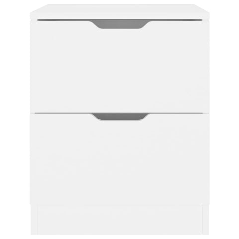 vidaXL Bedside Cabinets 2 pcs White 40x40x50 cm Engineered Wood