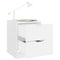 vidaXL Bedside Cabinets 2 pcs White 40x40x50 cm Engineered Wood