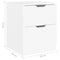 vidaXL Bedside Cabinets 2 pcs White 40x40x50 cm Engineered Wood