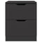 vidaXL Bedside Cabinets 2 pcs Black 40x40x50 cm Engineered Wood