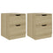 vidaXL Bedside Cabinets 2 pcs Sonoma Oak 40x40x50 cm Engineered Wood