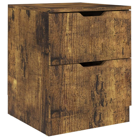 vidaXL Bedside Cabinets 2 pcs Smoked Oak 40x40x50 cm Engineered Wood