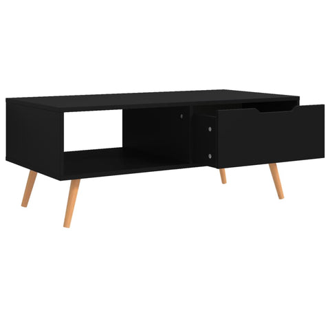 vidaXL Coffee Table Black 100x49.5x43 cm Engineered Wood