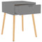 vidaXL Bedside Cabinets 2 pcs Grey 40x40x56 cm Engineered Wood