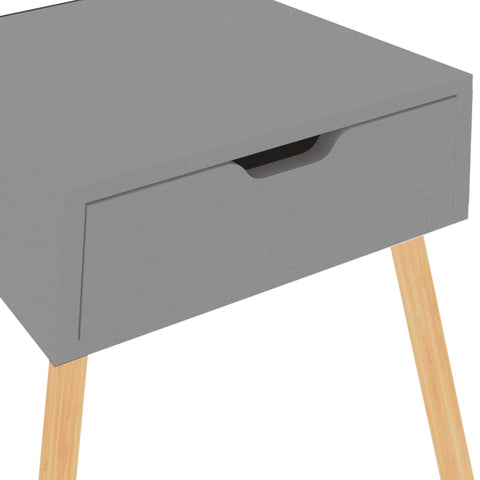 vidaXL Bedside Cabinets 2 pcs Grey 40x40x56 cm Engineered Wood