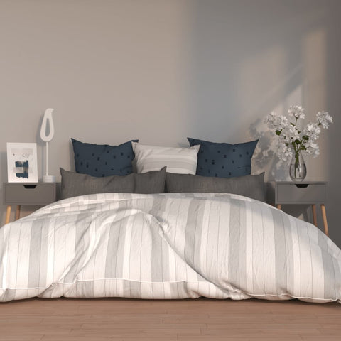 vidaXL Bedside Cabinets 2 pcs Grey 40x40x56 cm Engineered Wood