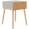 vidaXL Bedside Cabinet Concrete Grey 40x40x56 cm Engineered Wood