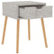 vidaXL Bedside Cabinet Concrete Grey 40x40x56 cm Engineered Wood