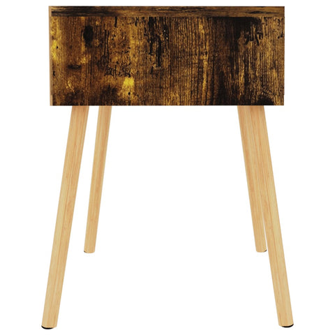 vidaXL Bedside Cabinet Smoked Oak 40x40x56 cm Engineered Wood
