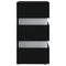 vidaXL LED Bedside Cabinet Black 45x35x67 cm Engineered Wood