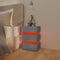 vidaXL LED Bedside Cabinet Grey 45x35x67 cm Engineered Wood