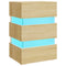 vidaXL LED Bedside Cabinet Sonoma Oak 45x35x67 cm Engineered Wood