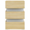 vidaXL LED Bedside Cabinet Sonoma Oak 45x35x67 cm Engineered Wood