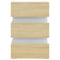 vidaXL LED Bedside Cabinet White and Sonoma Oak 45x35x67 cm Engineered Wood