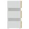 vidaXL LED Bedside Cabinet White and Sonoma Oak 45x35x67 cm Engineered Wood