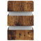 vidaXL LED Bedside Cabinet Smoked Oak 45x35x67 cm Engineered Wood