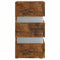 vidaXL LED Bedside Cabinet Smoked Oak 45x35x67 cm Engineered Wood