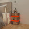 vidaXL LED Bedside Cabinet Smoked Oak 45x35x67 cm Engineered Wood