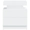 vidaXL Bedside Cabinet White 45x35x52 cm Engineered Wood