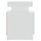 vidaXL Bedside Cabinet White 45x35x52 cm Engineered Wood