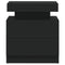 vidaXL Bedside Cabinet Black 45x35x52 cm Engineered Wood