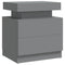 vidaXL Bedside Cabinet Grey 45x35x52 cm Engineered Wood