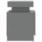 vidaXL Bedside Cabinet Grey 45x35x52 cm Engineered Wood