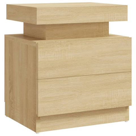 vidaXL Bedside Cabinet Sonoma Oak 45x35x52 cm Engineered Wood