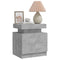 vidaXL Bedside Cabinet Concrete Grey 45x35x52 cm Engineered Wood