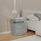 vidaXL Bedside Cabinet Concrete Grey 45x35x52 cm Engineered Wood