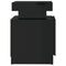 vidaXL Bedside Cabinet High Gloss Black 45x35x52 cm Engineered Wood