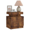 vidaXL Bedside Cabinet Smoked Oak 45x35x52 cm Engineered Wood