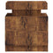 vidaXL Bedside Cabinet Smoked Oak 45x35x52 cm Engineered Wood