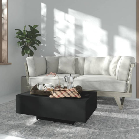 vidaXL Coffee Table Black 85x55x31 cm Engineered Wood