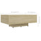 vidaXL Coffee Table Sonoma Oak 85x55x31 cm Engineered Wood