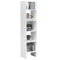 vidaXL Book Cabinet White 40x35x180 cm Engineered Wood
