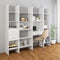 vidaXL Book Cabinet White 40x35x180 cm Engineered Wood