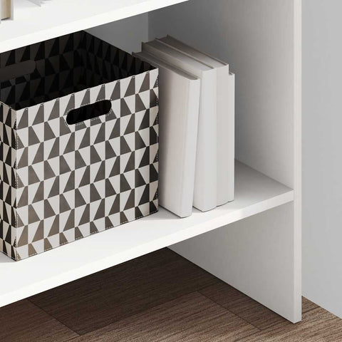 vidaXL Book Cabinet White 60x35x180 cm Engineered Wood