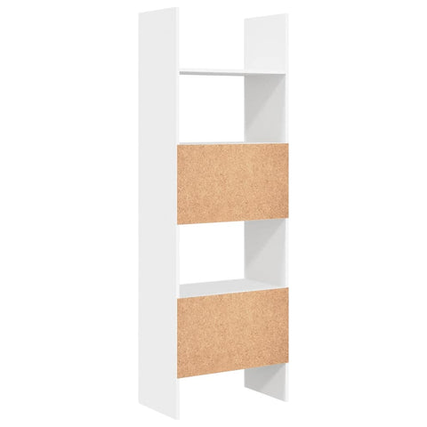 vidaXL Book Cabinet White 60x35x180 cm Engineered Wood