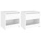 vidaXL Bedside Cabinets 2 pcs White 40x30x39 cm Engineered Wood