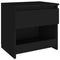 vidaXL Bedside Cabinet Black 40x30x39 cm Engineered Wood