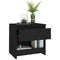 vidaXL Bedside Cabinet Black 40x30x39 cm Engineered Wood