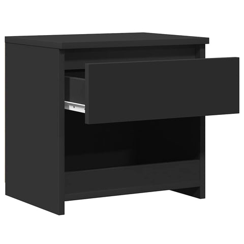 vidaXL Bedside Cabinets 2 pcs Black 40x30x39 cm Engineered Wood