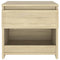 vidaXL Bedside Cabinet Sonoma Oak 40x30x39 cm Engineered Wood