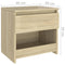 vidaXL Bedside Cabinet Sonoma Oak 40x30x39 cm Engineered Wood
