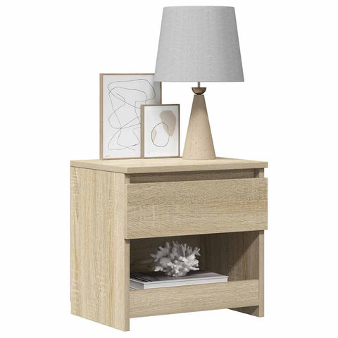 vidaXL Bedside Cabinets 2 pcs Sonoma Oak 40x30x39 cm Engineered Wood